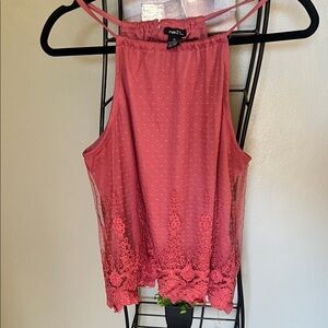 Rue21 Coral Lace Detail Women's Blouse